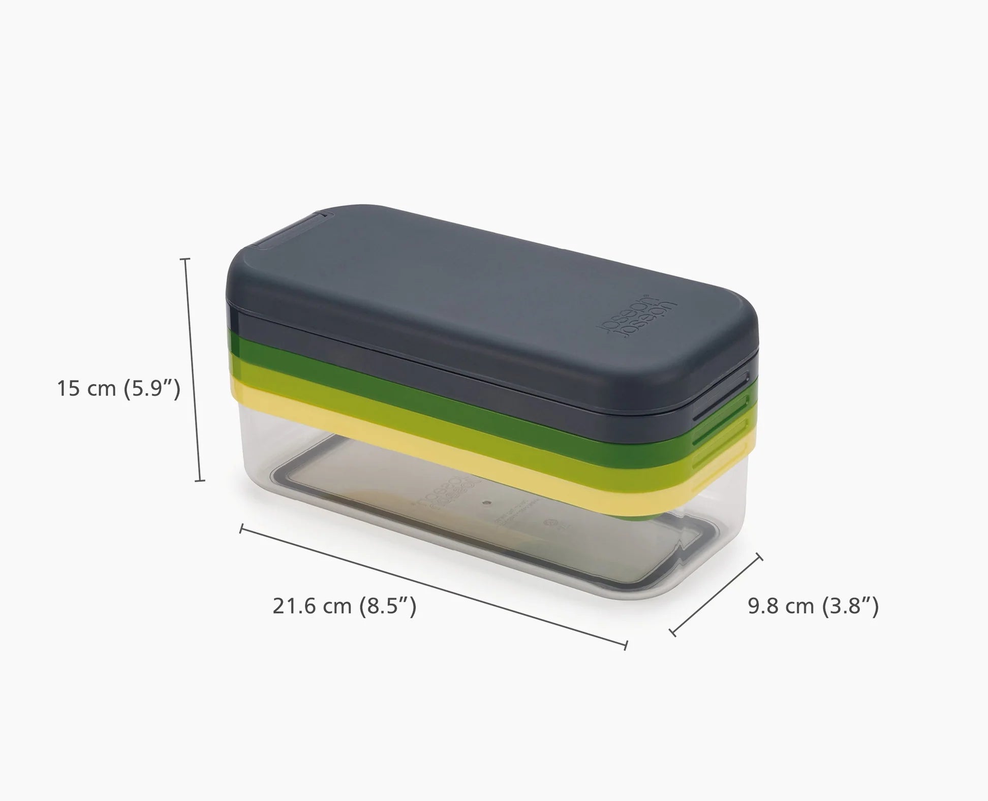 Multi-prep™ Grattugia e affettatrice compatta multicolore a 4 pezzi