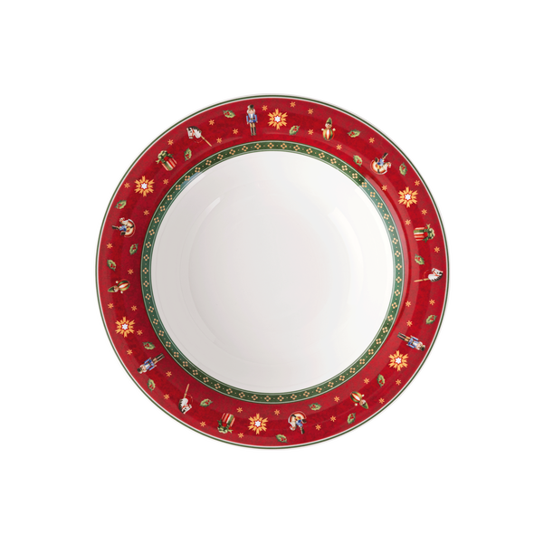 Toy's Delight Piatto fondo  rosso, Ø23 cm, Premium Porcelain