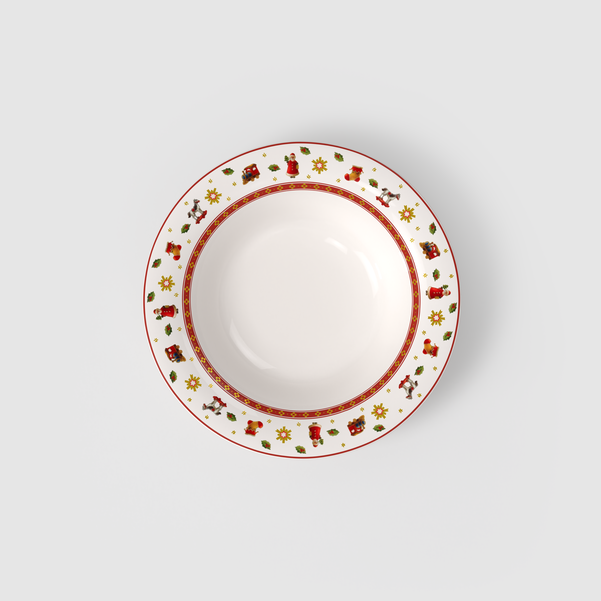 Toy's Delight Piatto fondo  multicolore, Ø23 cm, Premium Porcelain