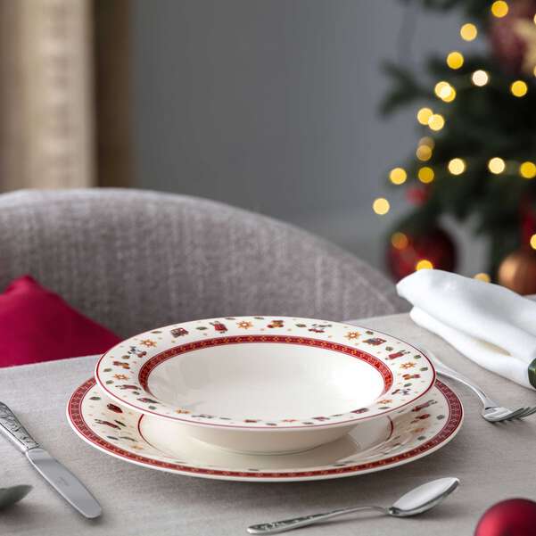 Toy's Delight Piatto fondo  multicolore, Ø23 cm, Premium Porcelain