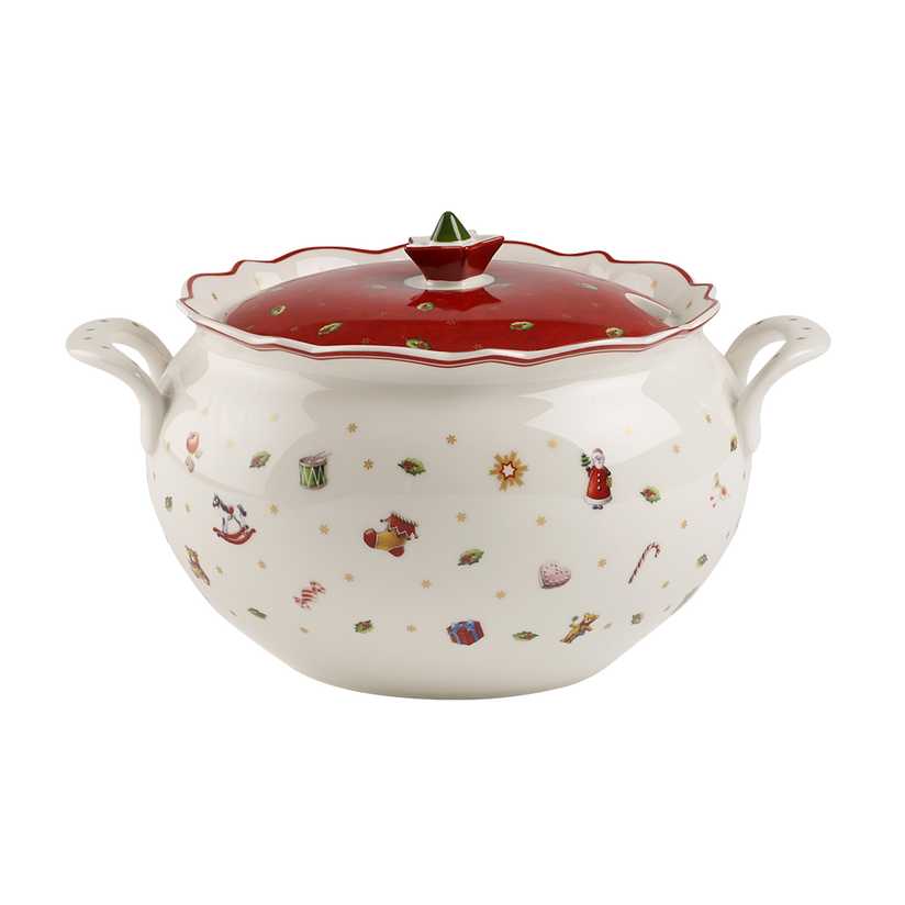 Toy's Delight Terrina  rossa, 3,3 l, Premium Porcelain