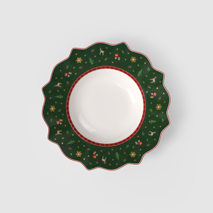 Toy's Delight Piatto fondo  verde, Ø26 cm, Premium Porcelain