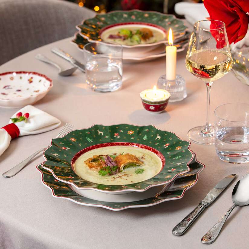 Toy's Delight Piatto fondo  verde, Ø26 cm, Premium Porcelain