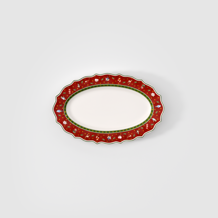 Toy's Delight Vassoio da portata  rosso, Premium Porcelain