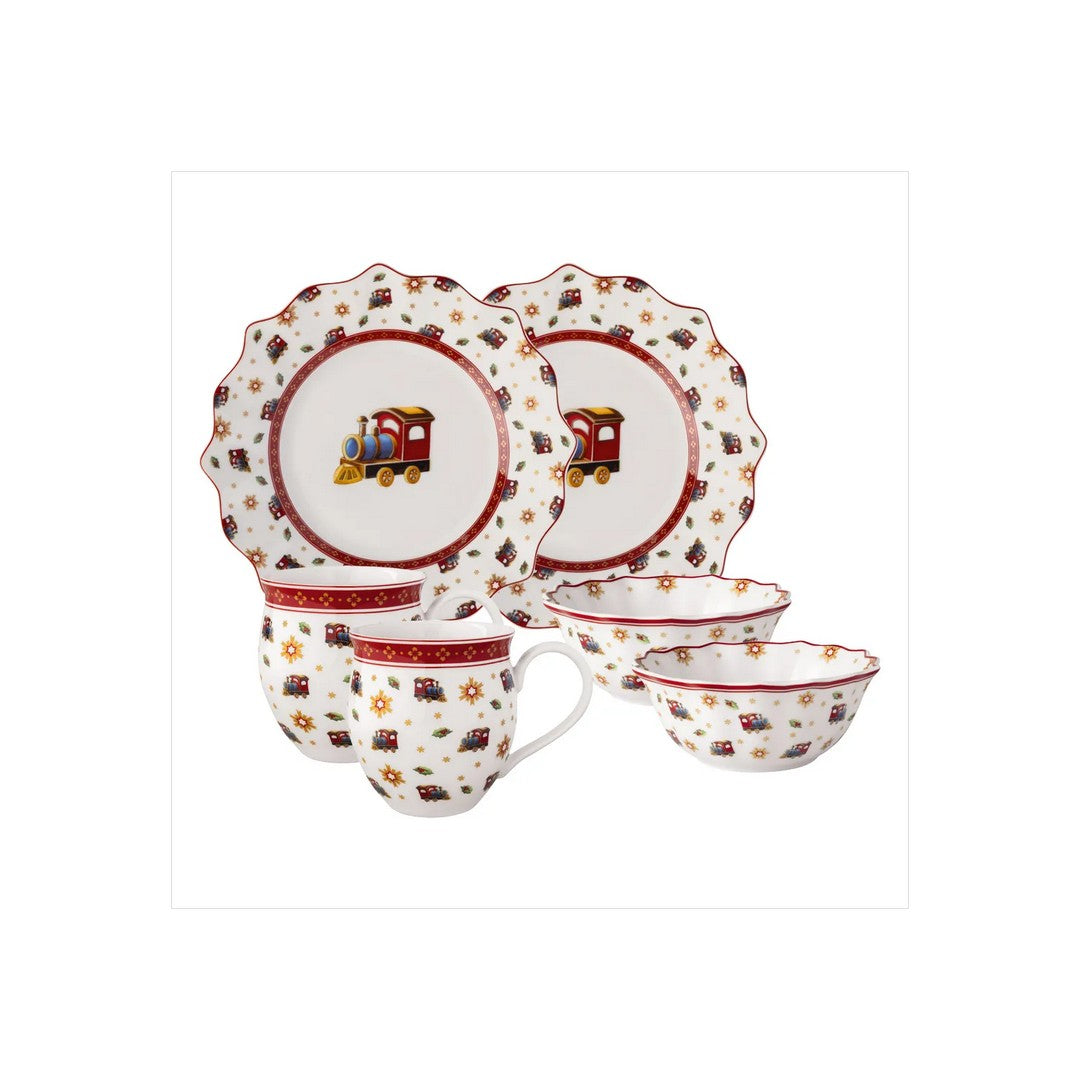 Villeroy & Boch Set da colazione, locomotiva, 6 pezzi