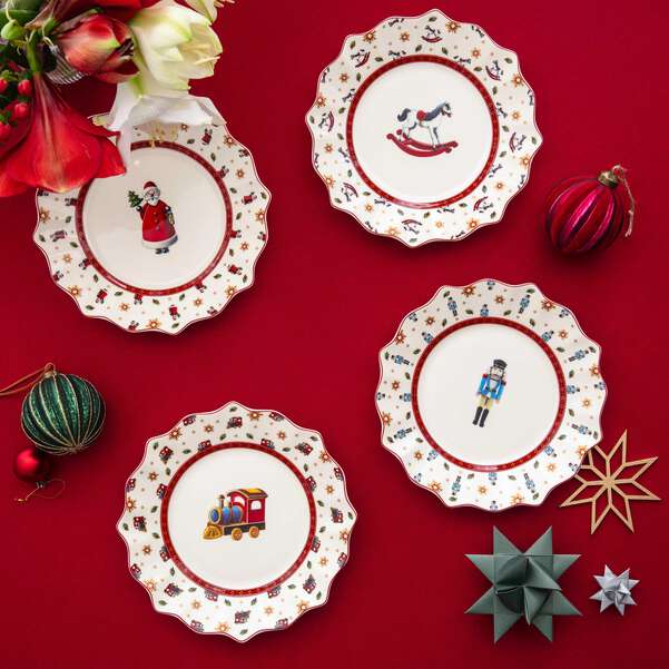 Toy's Delight Set di piatti  multicolore, Premium Porcelain - set 4 piatti