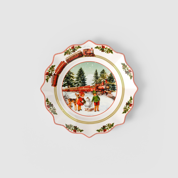 Annual Christmas Edition 2025 Piatto  multicolore, Premium Porcelain
