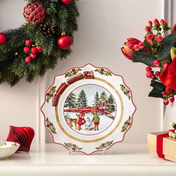 Annual Christmas Edition 2025 Piatto  multicolore, Premium Porcelain