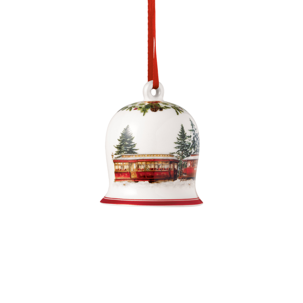 Annual Christmas Edition Campana  multicolore, 5,8 x 6,9 cm, Premium Porcelain