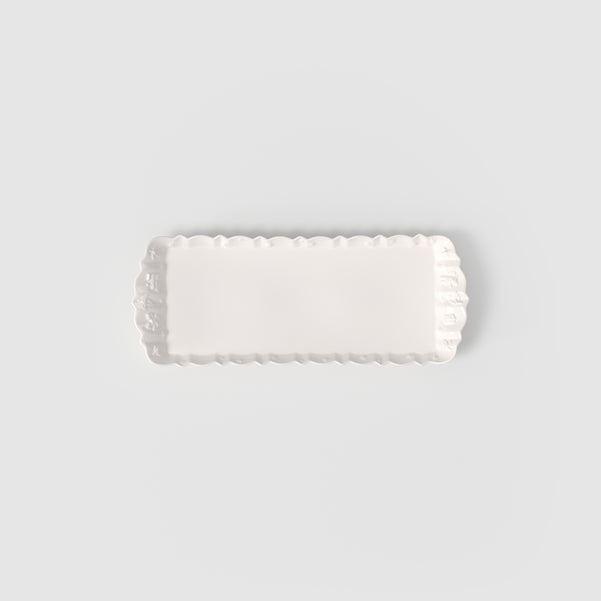 Toy's Delight Royal Classic Vassoio per dolci e torte  bianco, 40 x 16 cm