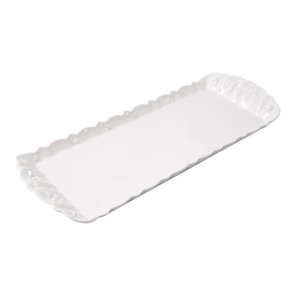 Toy's Delight Royal Classic Vassoio per dolci e torte  bianco, 40 x 16 cm
