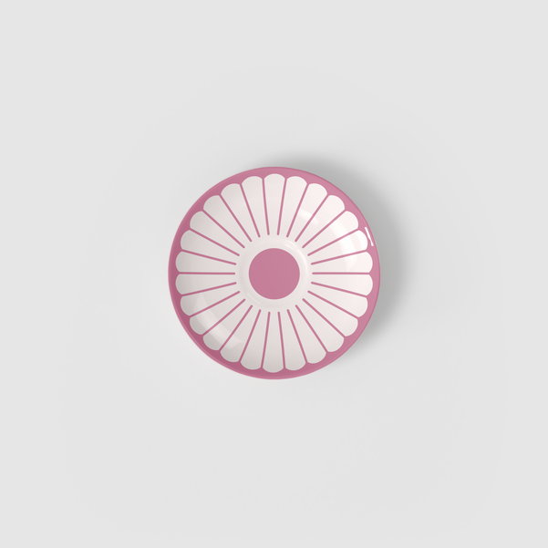 Fleur Piattino per tazzina da caffè  rosa, Ø11,7 cm
