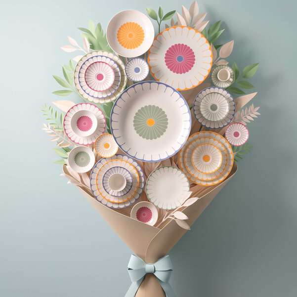 Fleur Insalatiera/ Scodella da portata  multicolore, 3,4 l