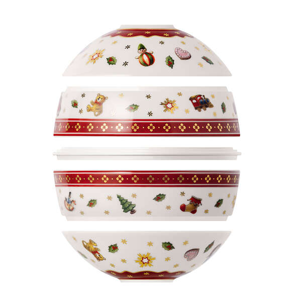 Toy's Delight Set per l'aperitivo  rosso, Premium Porcelain