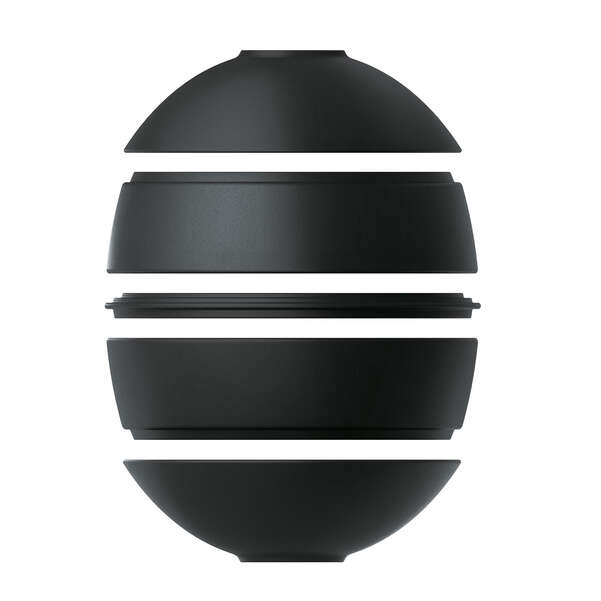 La petite Boule Set per l'aperitivo  nero, Premium Porcelain