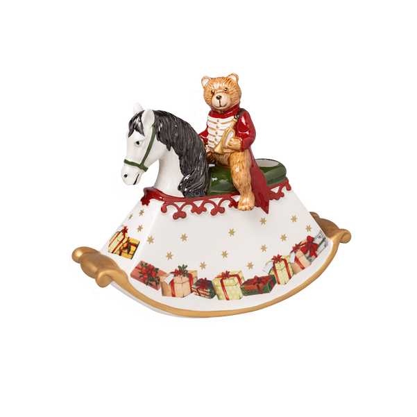 Christmas Toy's Statuetta Natale  multicolore, 21,5 x 8,7 x 16,9 cm, porcellana
