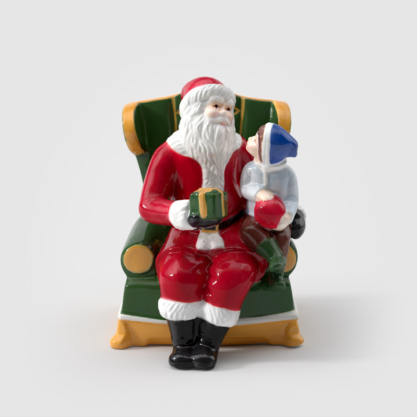 Christmas Toy's Carillon Natale  multicolore, 10 x 10 x 15 cm, porcellana