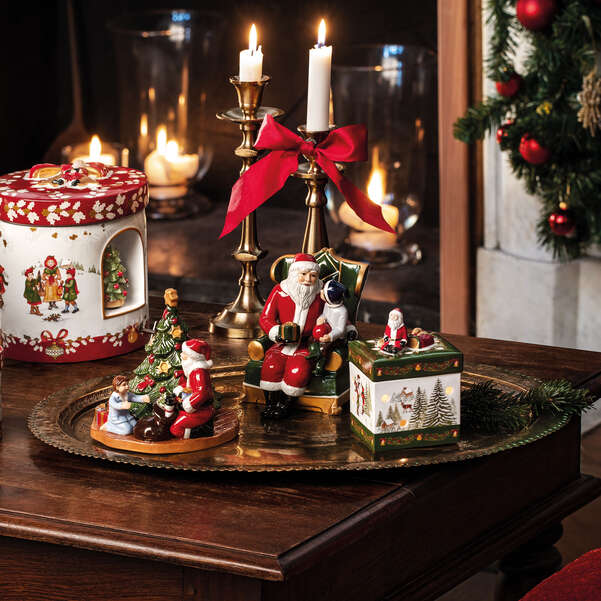Christmas Toy's Carillon Natale  multicolore, 10 x 10 x 15 cm, porcellana