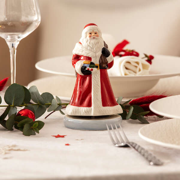 Nostalgic Melody Carillon Natale  rosso, 8,7 x 8,6 x 15 cm