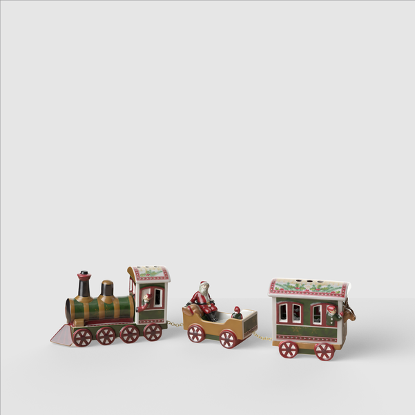Christmas Toy's Statuetta Natale  verde, 55 x 9 x 16 cm, porcellana