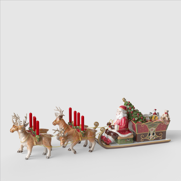 Christmas Toy's Carillon Natale  multicolore, 70 x 22 x 21,5 cm, porcellana
