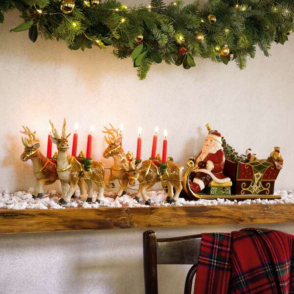 Christmas Toy's Carillon Natale  multicolore, 70 x 22 x 21,5 cm, porcellana