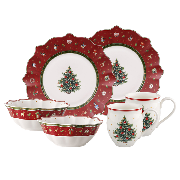 Toy's Delight Set da colazione  rosso, Premium Porcelain