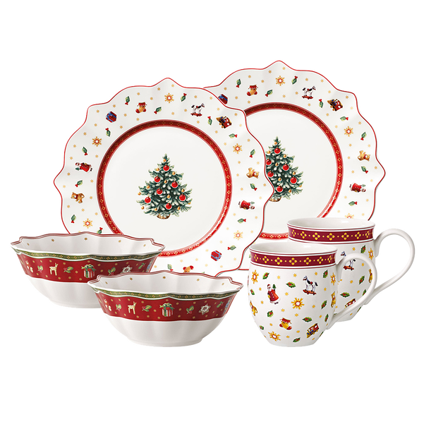 Toy's Delight Set da colazione  rosso, Premium Porcelain