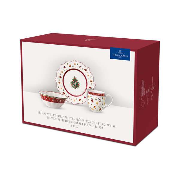 Toy's Delight Set da colazione  rosso, Premium Porcelain