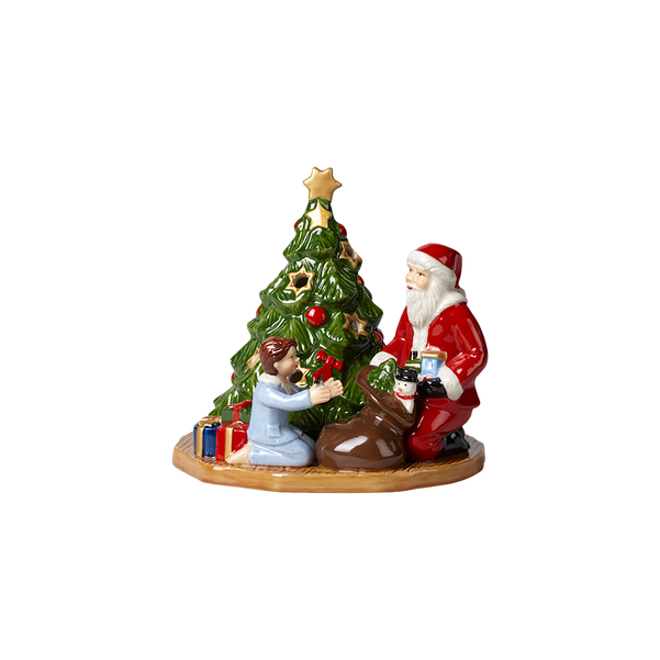 Christmas Toy's Lanterna portacandela  multicolore, 14,5 x 14 x 13,5 cm, porcel