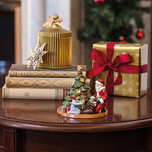 Christmas Toy's Lanterna portacandela  multicolore, 14,5 x 14 x 13,5 cm, porcel