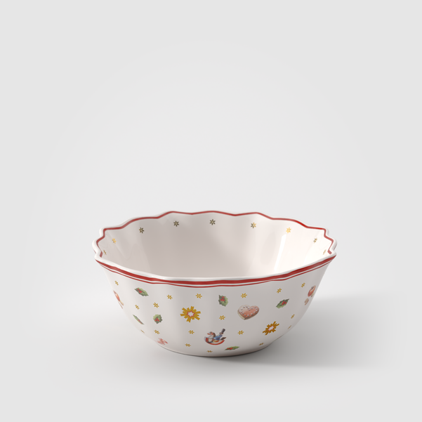 Toy's Delight Ciotola per cereali  rossa, 280 ml, Premium Porcelain
