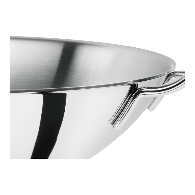 Plus Wok - 32 cm, 18/10 acciaio inossidabile