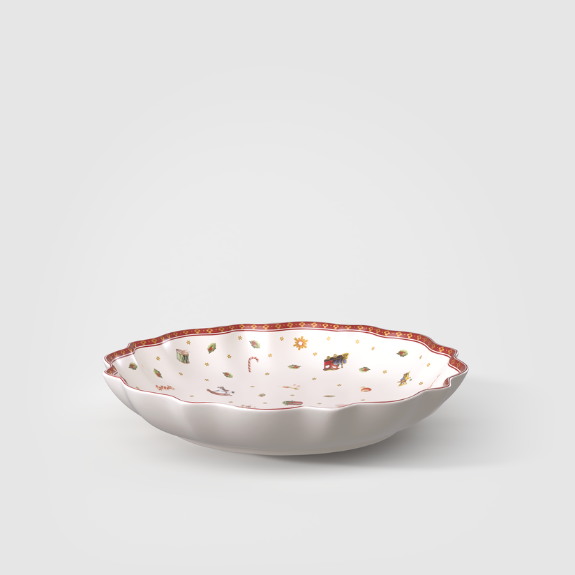 Toy's Delight Scodella da portata  rossa, 500 ml, Premium Porcelain