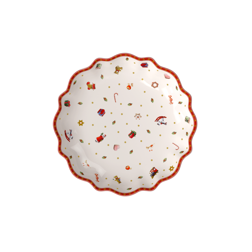 Toy's Delight Scodella da portata  rossa, 500 ml, Premium Porcelain