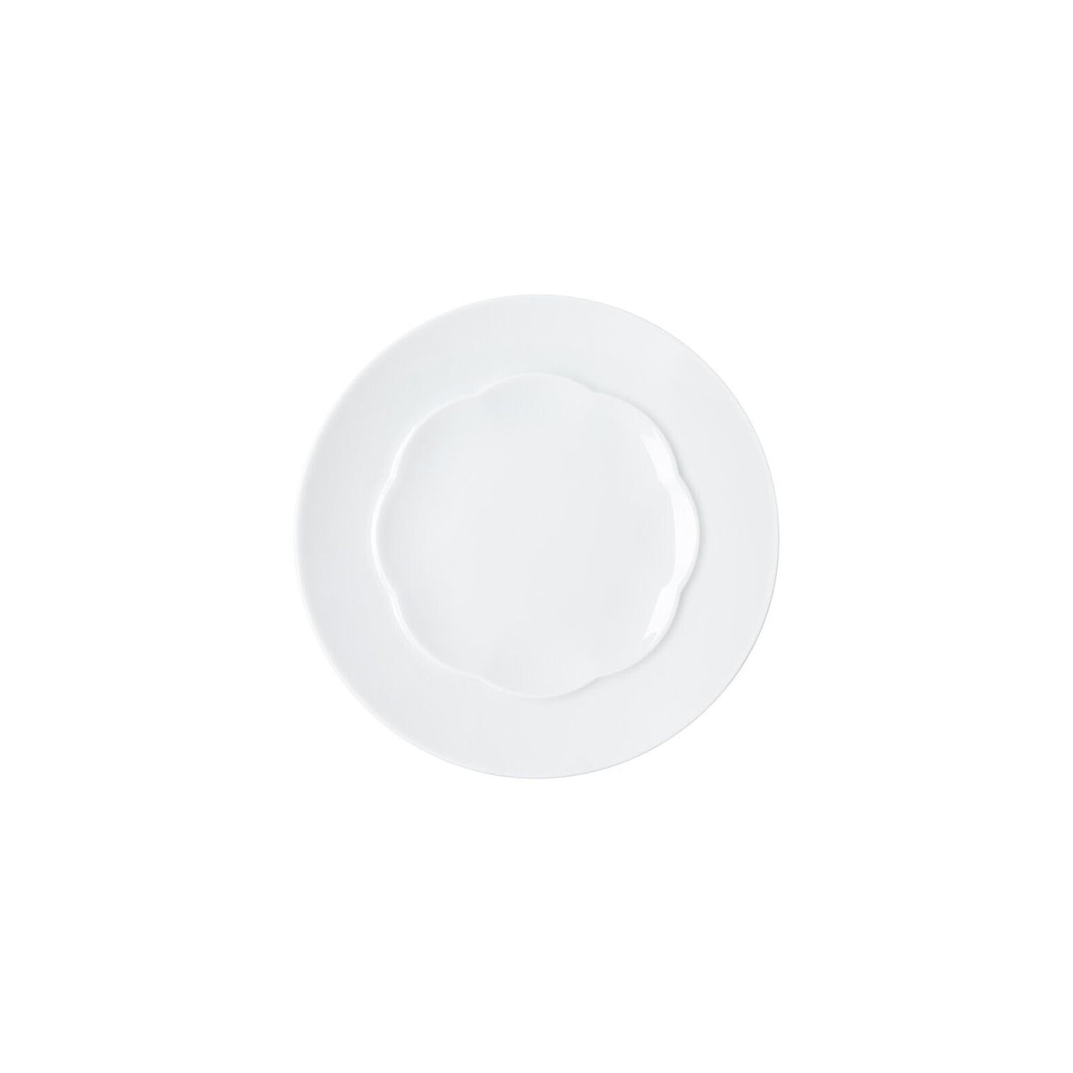 Sonetto Bianco Piatto piano 17 cm lucido