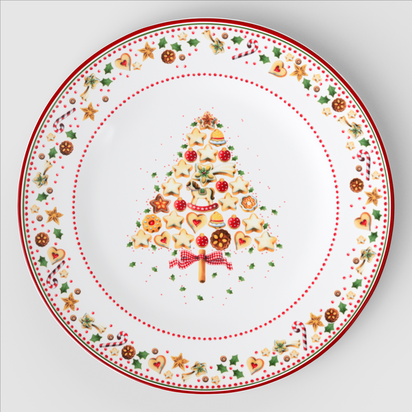 Winter Bakery Delight Piatto segnaposto  multicolore, Ø31,9 cm