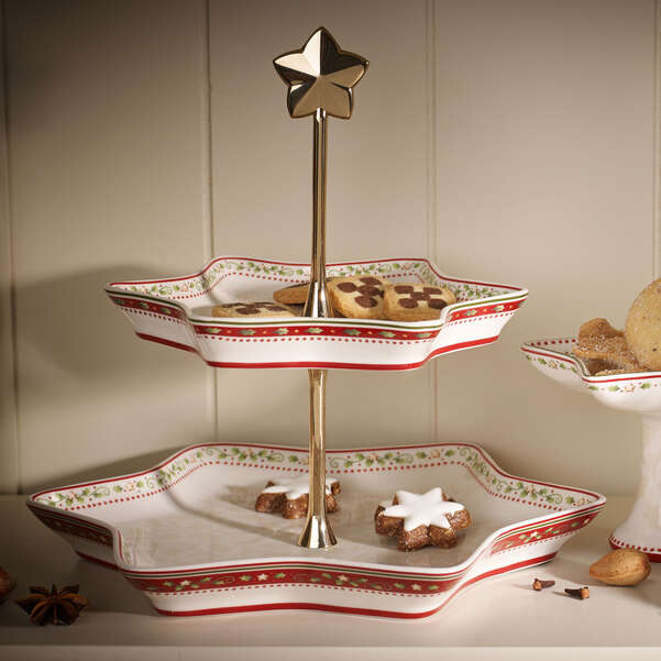 Winter Bakery Delight Alzata  rossa, 27,5 x 24 cm