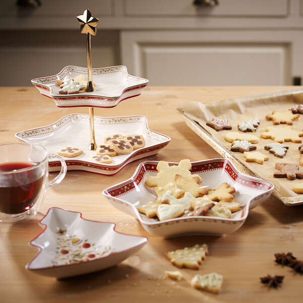 Winter Bakery Delight Alzata  rossa, 27,5 x 24 cm