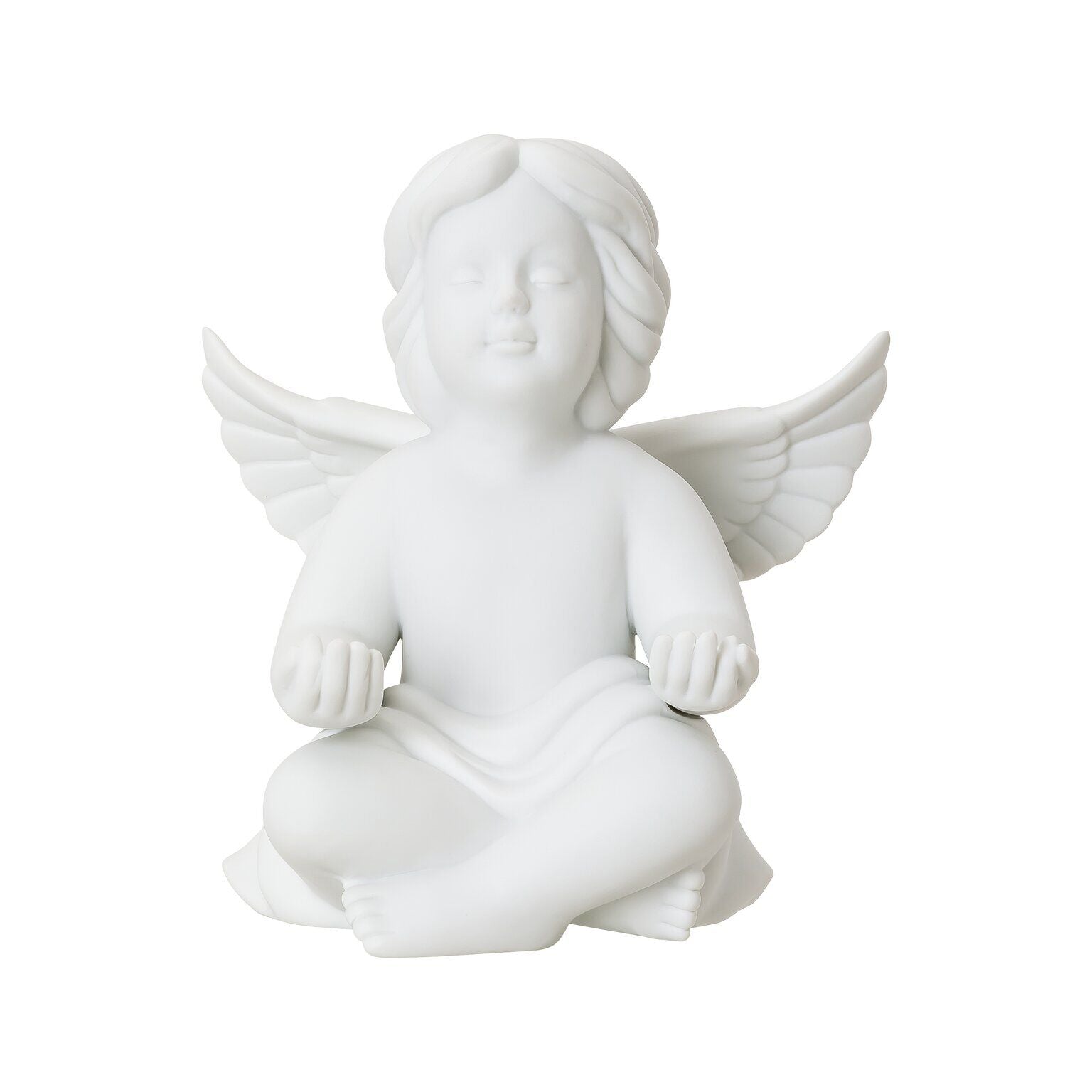 Angels Weiss matt Angelo in meditazione