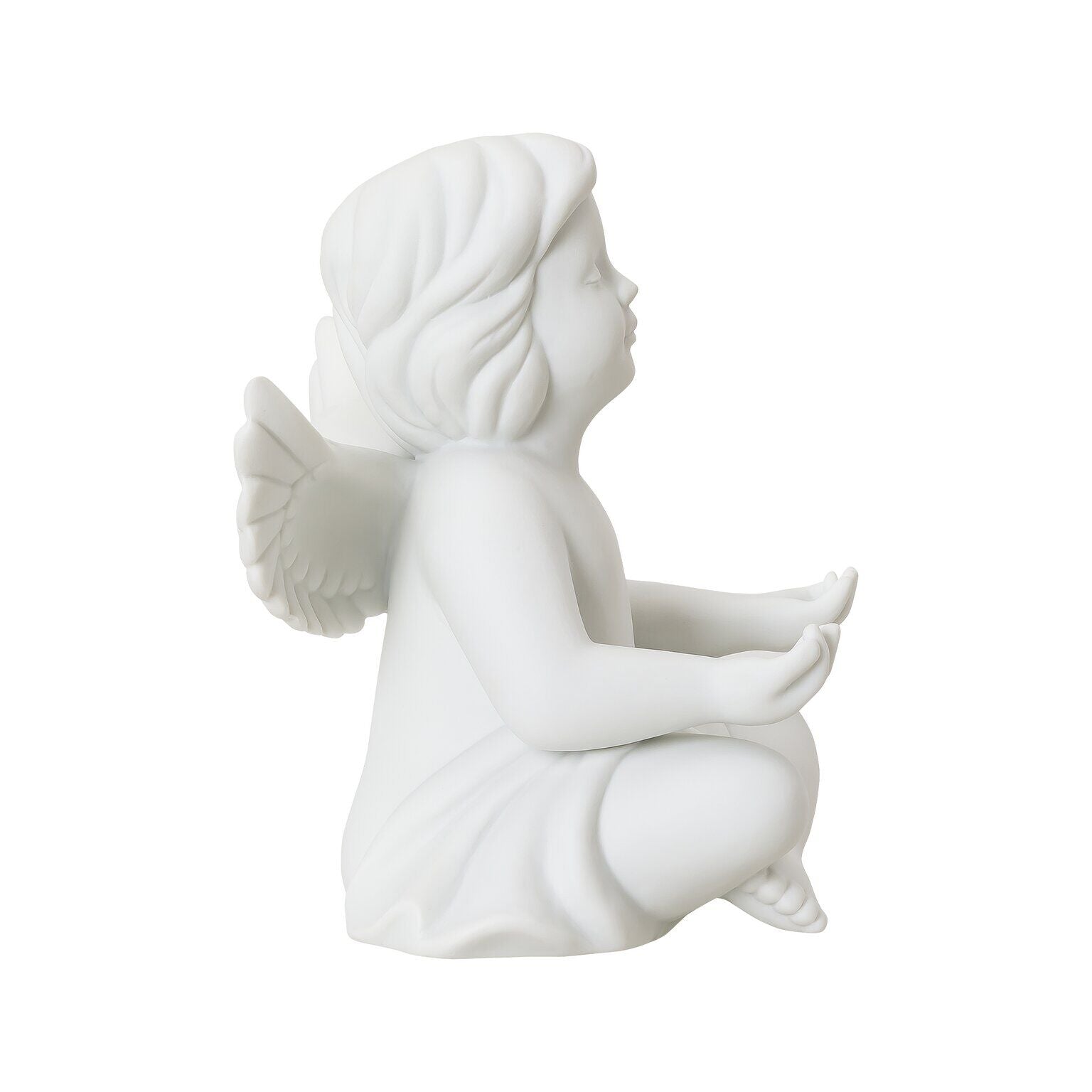 Angels Weiss matt Angelo in meditazione