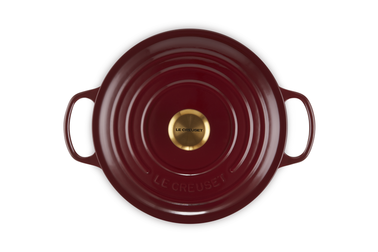 Cocotte rotonda Evolution in ghisa vetrificata - 26 cm, 5.3L Garnet