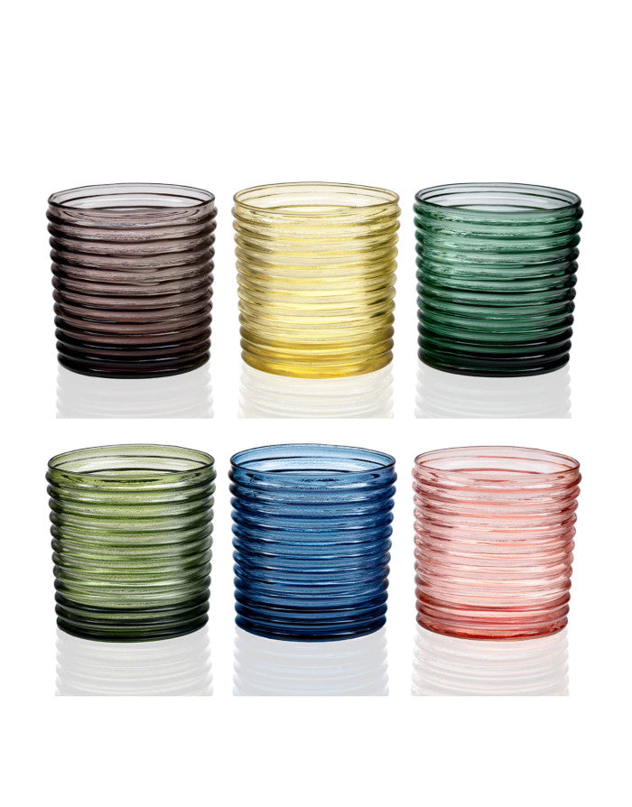 Vertigo set di 6 bicchieri in colori assortiti
