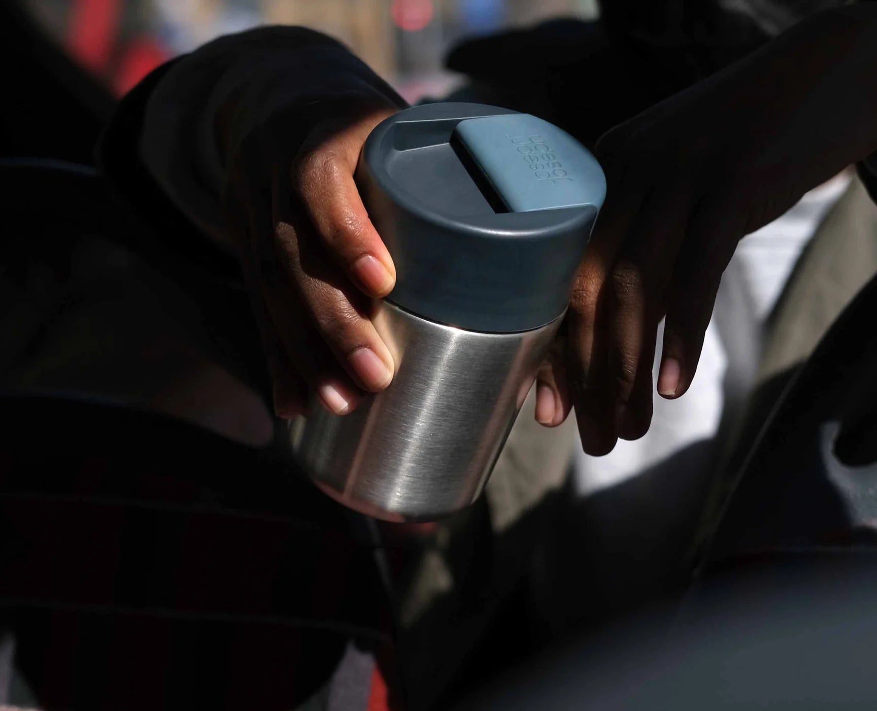 Tazza da viaggio in acciaio inossidabile Sipp™ con coperchio igienico 340 ml