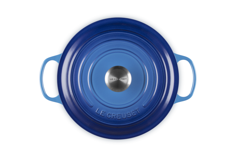 Cocotte rotonda Evolution in ghisa vetrificata - 26 cm, 5.3L Azure