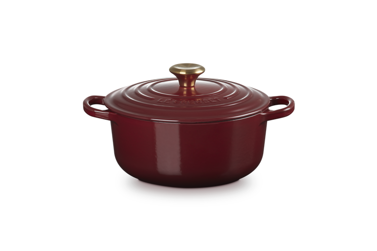 Cocotte rotonda Evolution in ghisa vetrificata - 20 cm, 2.4L Garnet