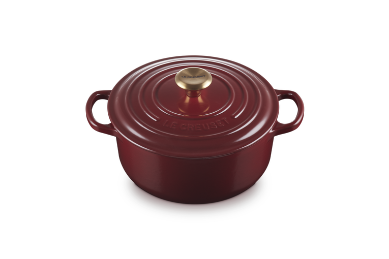 Cocotte rotonda Evolution in ghisa vetrificata - 20 cm, 2.4L Garnet