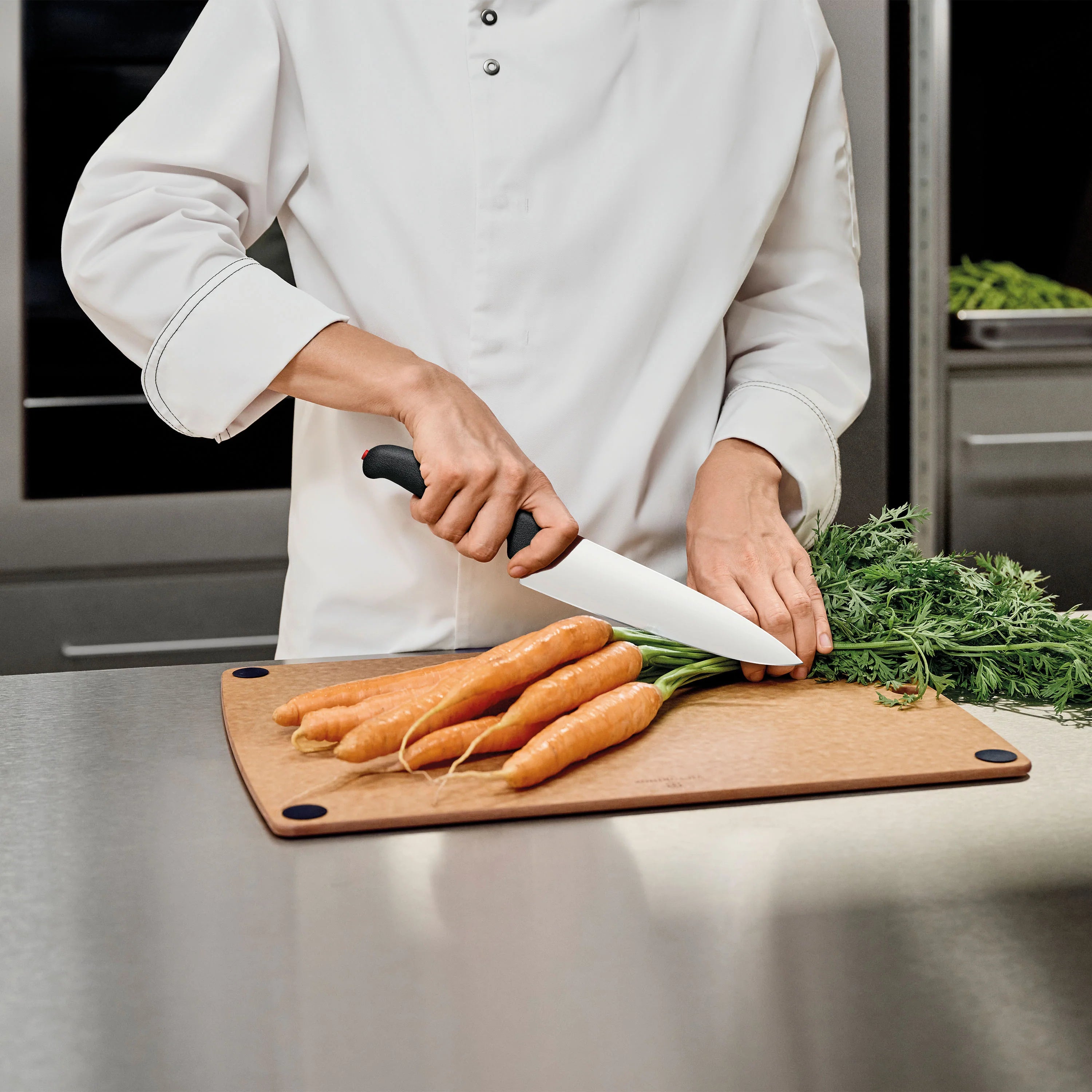 Coltello cucina lama larga Dual Grip 20 cm