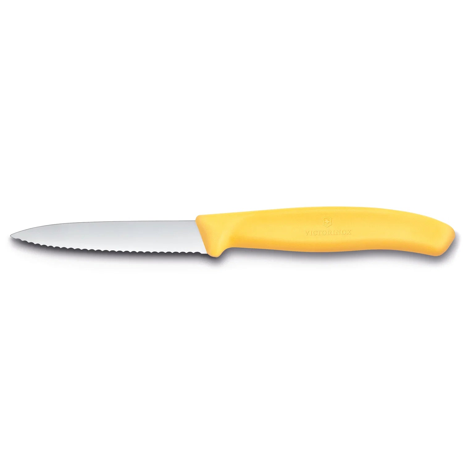 Spelucchino ondulato manico giallo - Swiss Classic