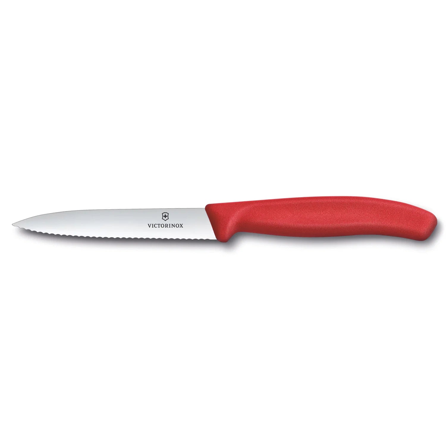 Spelucchino ondulato manico Rosso - Swiss Classic